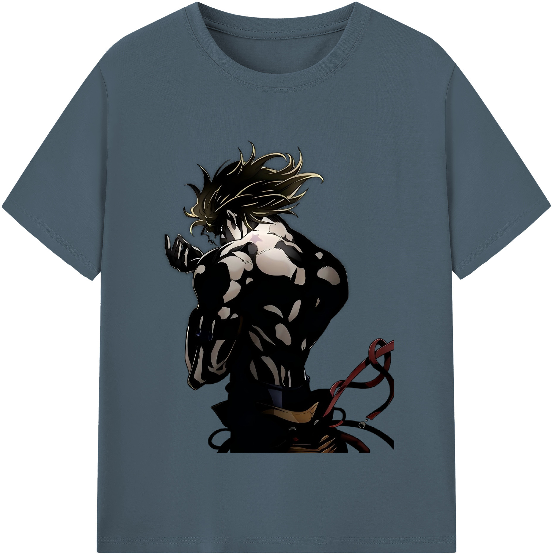 （画像用） ジョジョの奇妙な冒険 ディオ?ブランドー JoJo's Bizarre Adventure Dio Brando 綿100％半袖Tシャツ（フロントプリント）